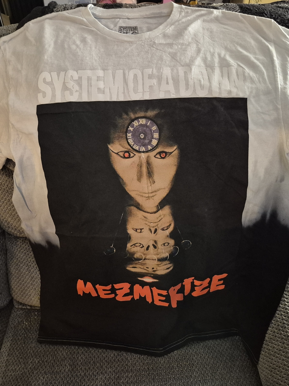 System Of A Down "Mezmerize" Black & White Band Tee